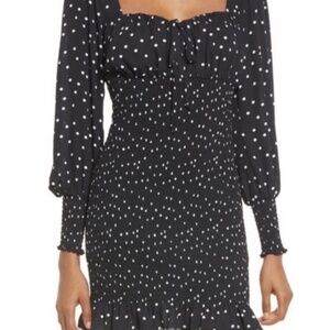 Brand New Without Tags ROW*A Women's Black & White polka dot